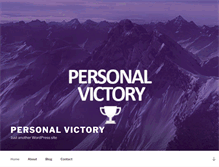 Tablet Screenshot of personalvictory.com